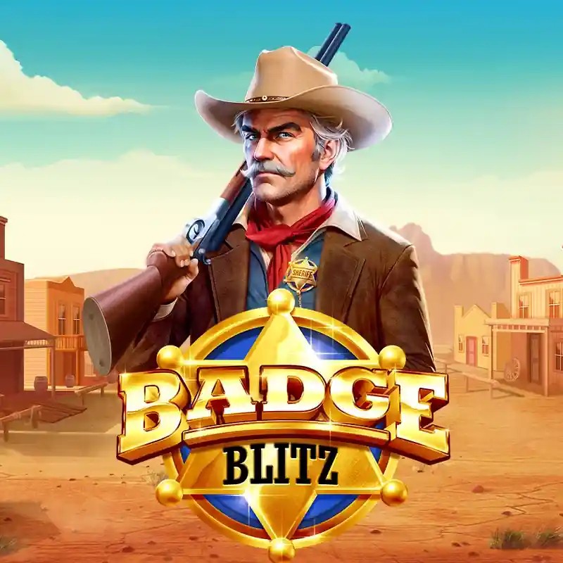 Badge Blitz slot visual from Pragmatic Play available on gambloria-casino.eu