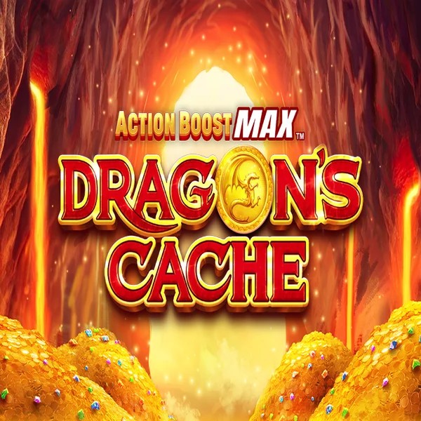 Enjoy Action Boost Max Dragon's Cache by SpinPlay Games – logo hosted on gambloria-casino.eu