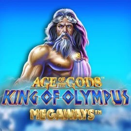 Age Of The Gods: King of Olympus Megaways logo by Origins Gambloria Casino