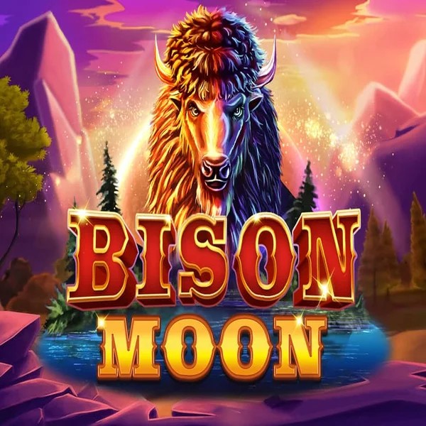 Bison Moon slot logo by Northern Lights Gaming at Gambloria Casino