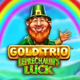 Gold Trio Leprechaun's Luck logo by Playtech at Gambloria Casino