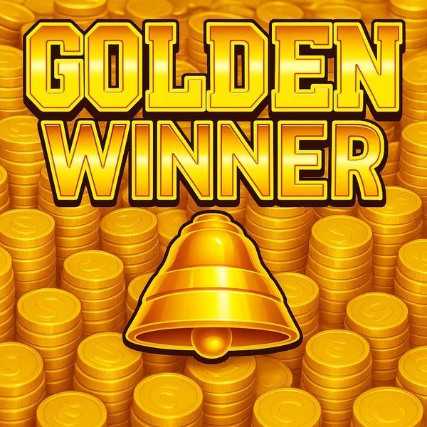 Golden Winner slot logo by Inspired Gaming at Gambloria Casino
