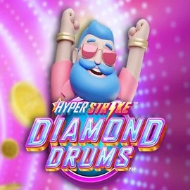 Hyper Strike Diamond Drums slot icon by Gameburger Studios, available at Gambloria Casino
