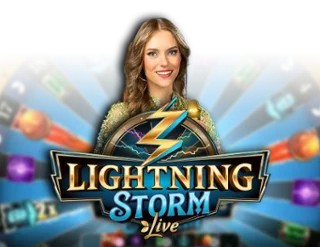 Official Live Casino logo: Lightning Storm by Evolution at Gambloria Casino