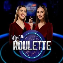 Mega Roulette slot logo by Pragmatic Play at Gambloria Casino