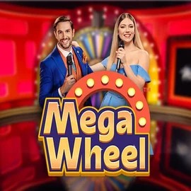 Mega Wheel slot logo by Pragmatic Play at Gambloria Casino