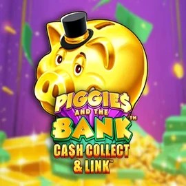 Piggies And The Bank Cash Collect & Link slot logo by Origins at Gambloria Casino
