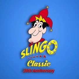 Slingo Classic 20th Anniversary slot logo by Slingo at Gambloria Casino
