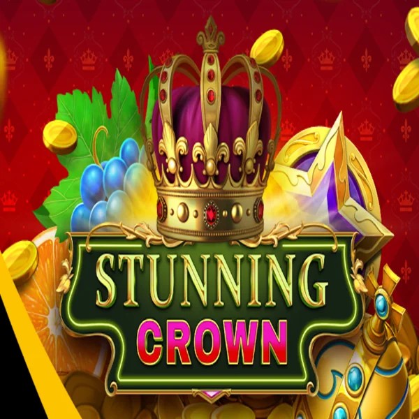 Stunning Crown slot logo by BF Games at Gambloria Casino