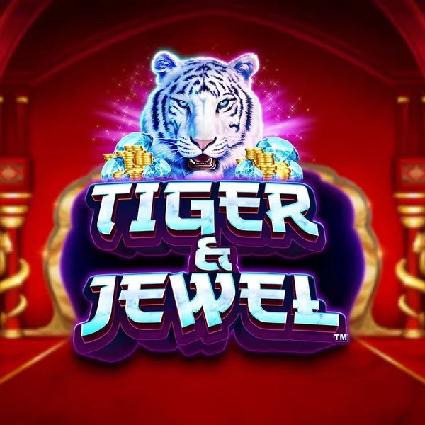Slots logo of Tiger and Jewel from Greentube at Gambloria Casino
