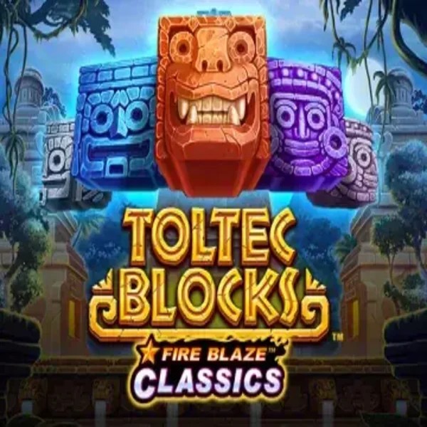 Fire Blaze: Toltec Blocks slot icon by Rarestone Gaming, available at Gambloria Casino
